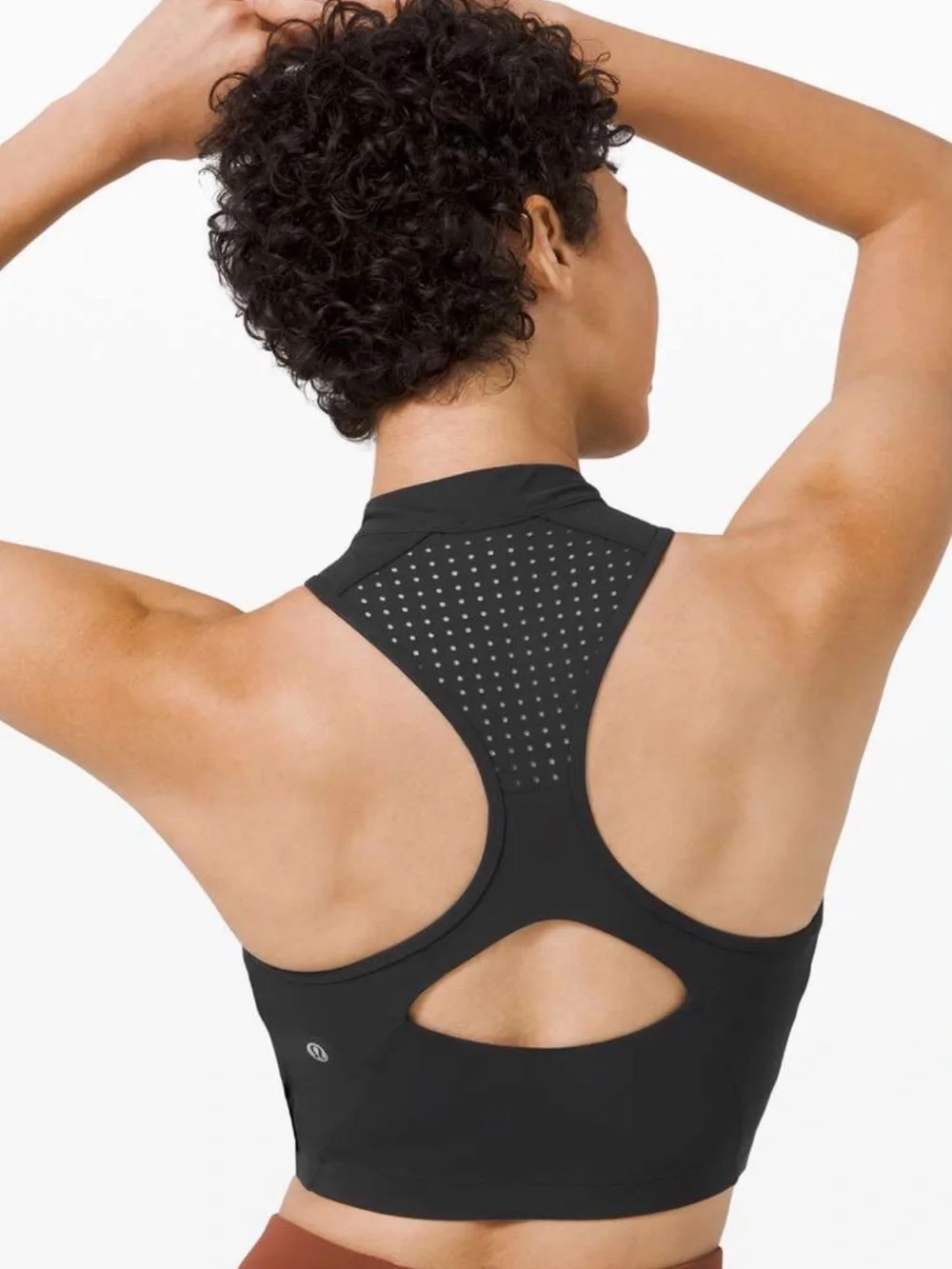 lululemon athletica Black Perforated Racerback Sports Bra✨